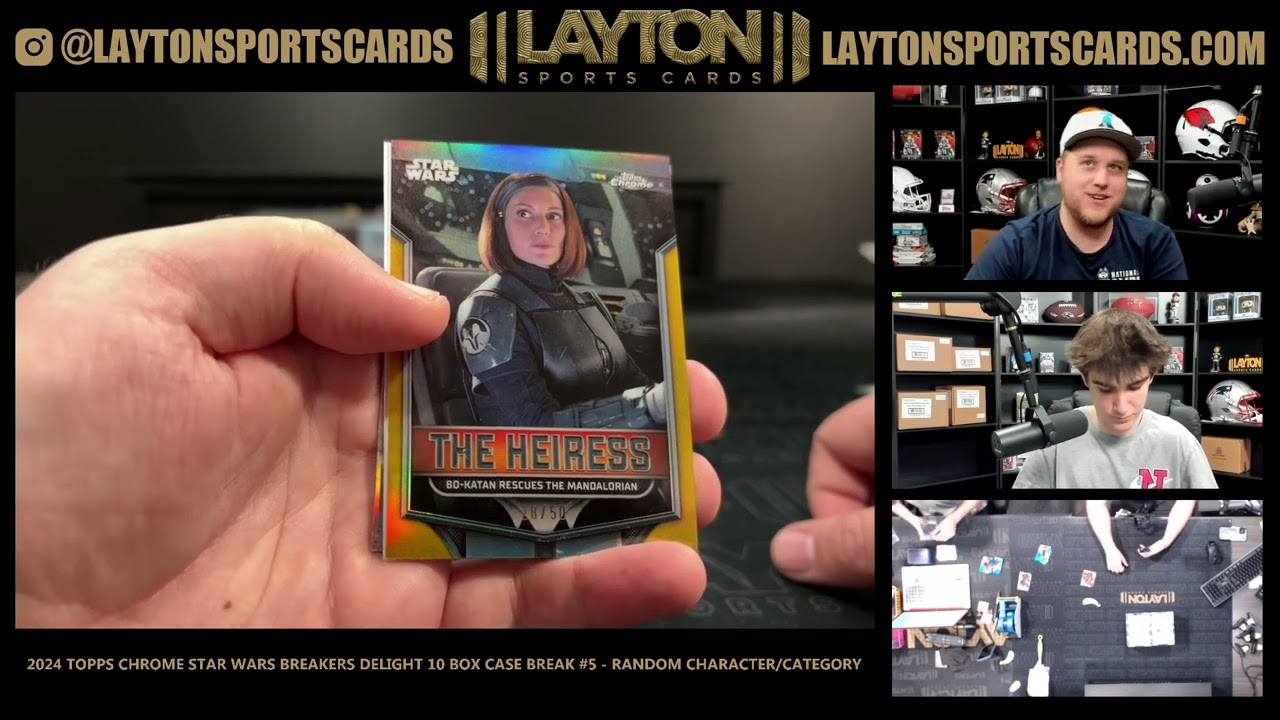 2024 Topps Chrome Star Wars Breakers Delight 10 Box Case Break #5   RANDOM CHARACTERCATEGORY