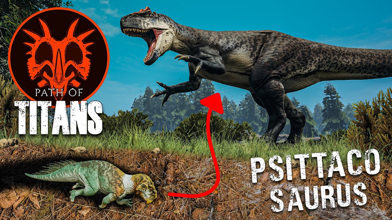 ANGRIFF AUS DEM ERDBODEN! 💥 Der PSITTACOSAURUS kann sich eingraben! - Path of Titans