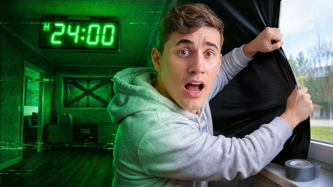 VIVO per 24H nel BUIO TOTALE! 🌑