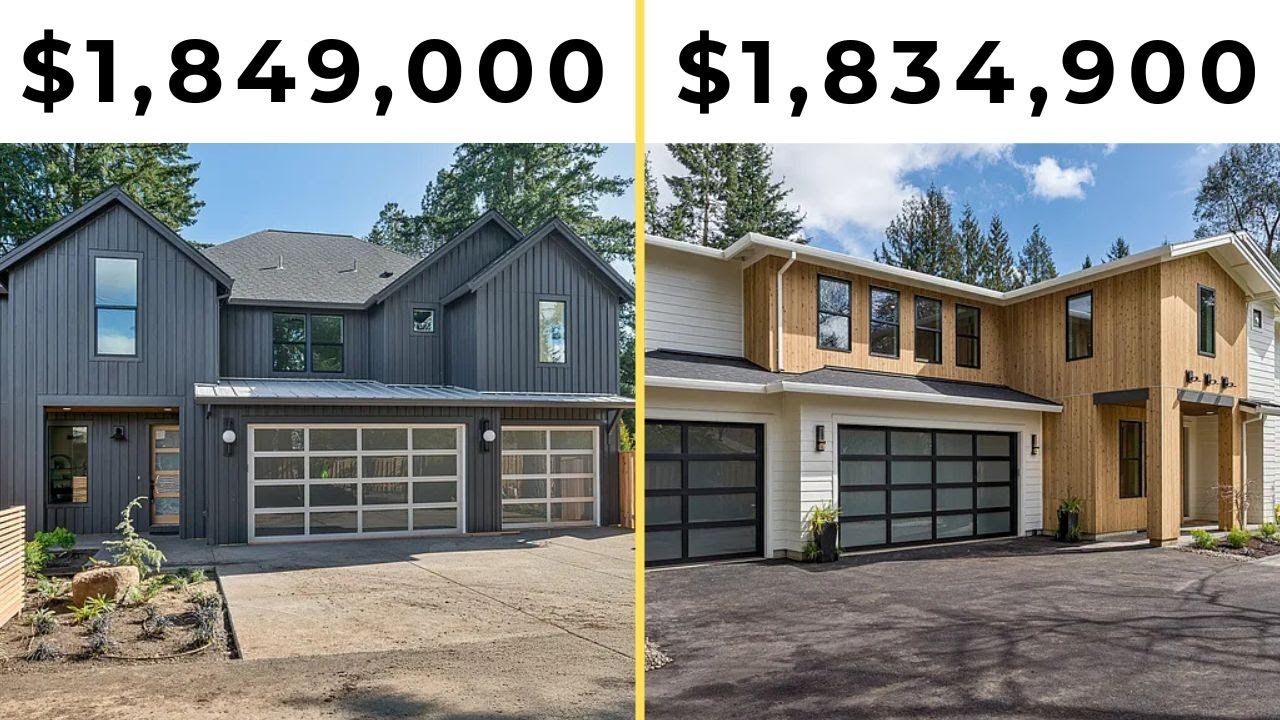 Inside TWO Jaw-Dropping New Builds in Lake Oswego | Modern Luxury for $1.85M