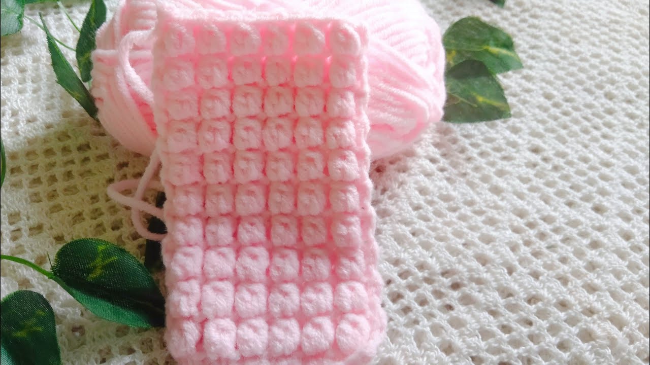 Unique very Easy Crochet sawing Hair band & Baby blanket consisting of two rows for beginners 😍👌