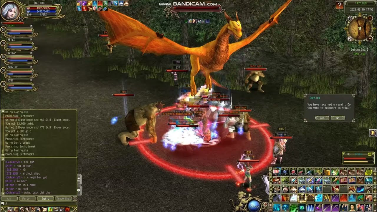 Last Chaos DejaVu Classic - Killing GGD Boss in Egeha on 90 CAP- lGODl - Specialist POV - 1337 Guild