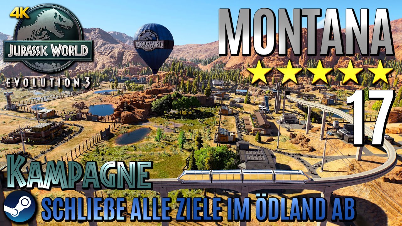 Jurassic World Evolution 3: Kampagne [17] • Ödland, Montana • 5 Sterne erreicht