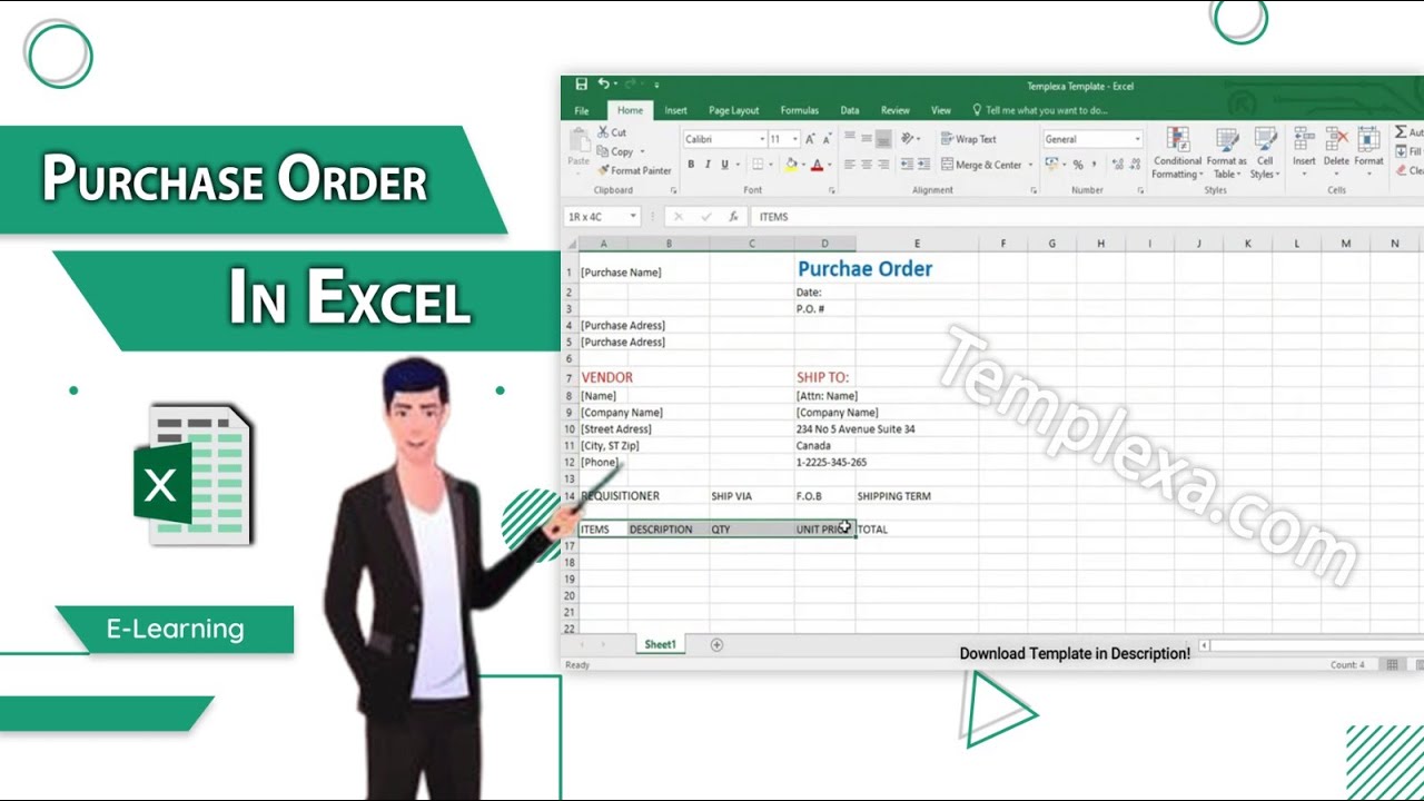 Create a Professional Purchase Order in Seconds! 📦 (Excel Tutorial + Free Template) 🛒