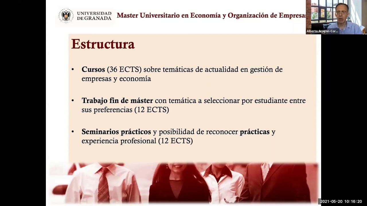 Máster en Economía y Organización de Empresas  Universidad de Granada  España
