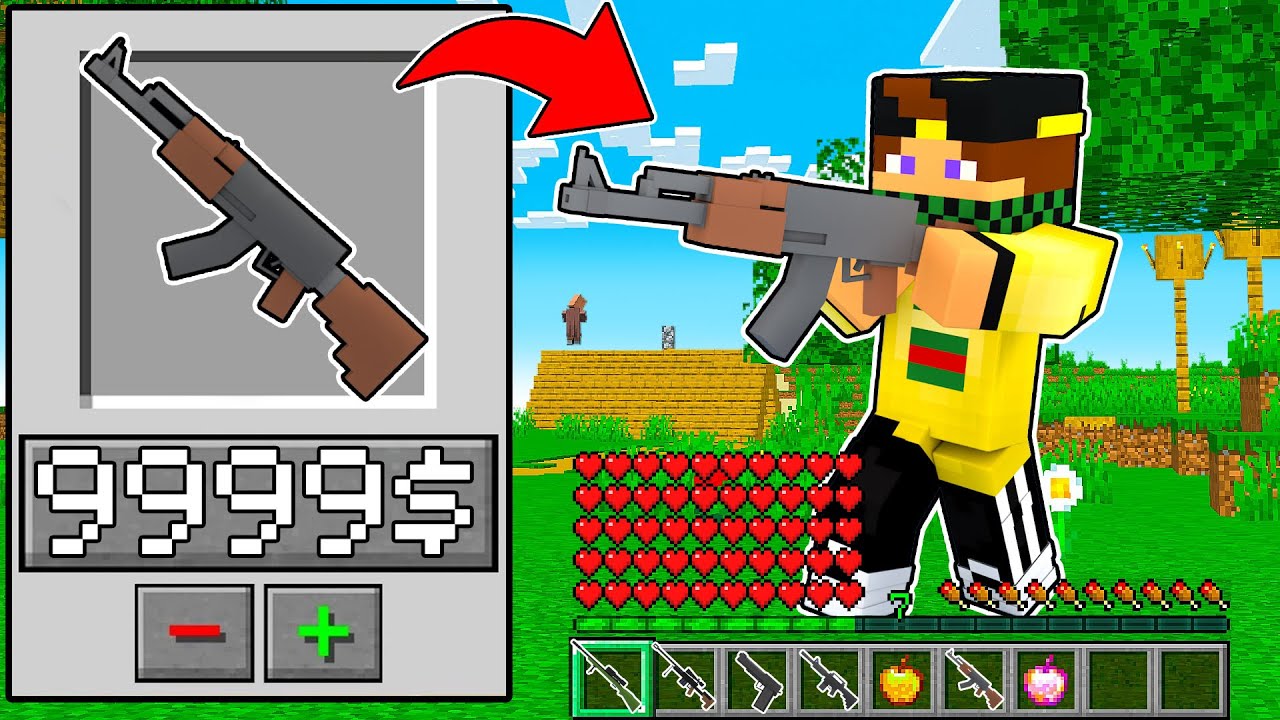 MINECRAFT MA POSSO COMPRARE TUTTE LE ARMI CHE VOGLIO! - CACCIA ALL'UOMO