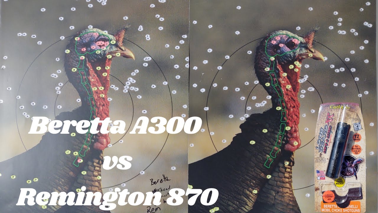 Сравнение чока Beretta A300 и Remington 870 Carlson's Longbeard XR