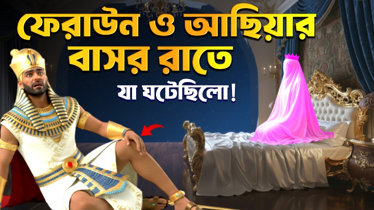 ফেরাউন ও আছিয়ার বাসর রাতে কী ঘটেছিলো? ফেরাউনের হাত কেন অবশ হয়েছিল? | ইসলামিক কাহিনী