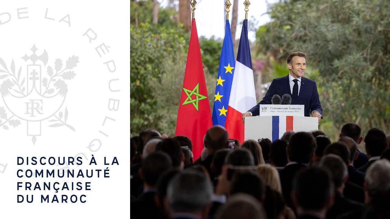 Discours du Président Emmanuel Macron à la communauté française du Maroc.