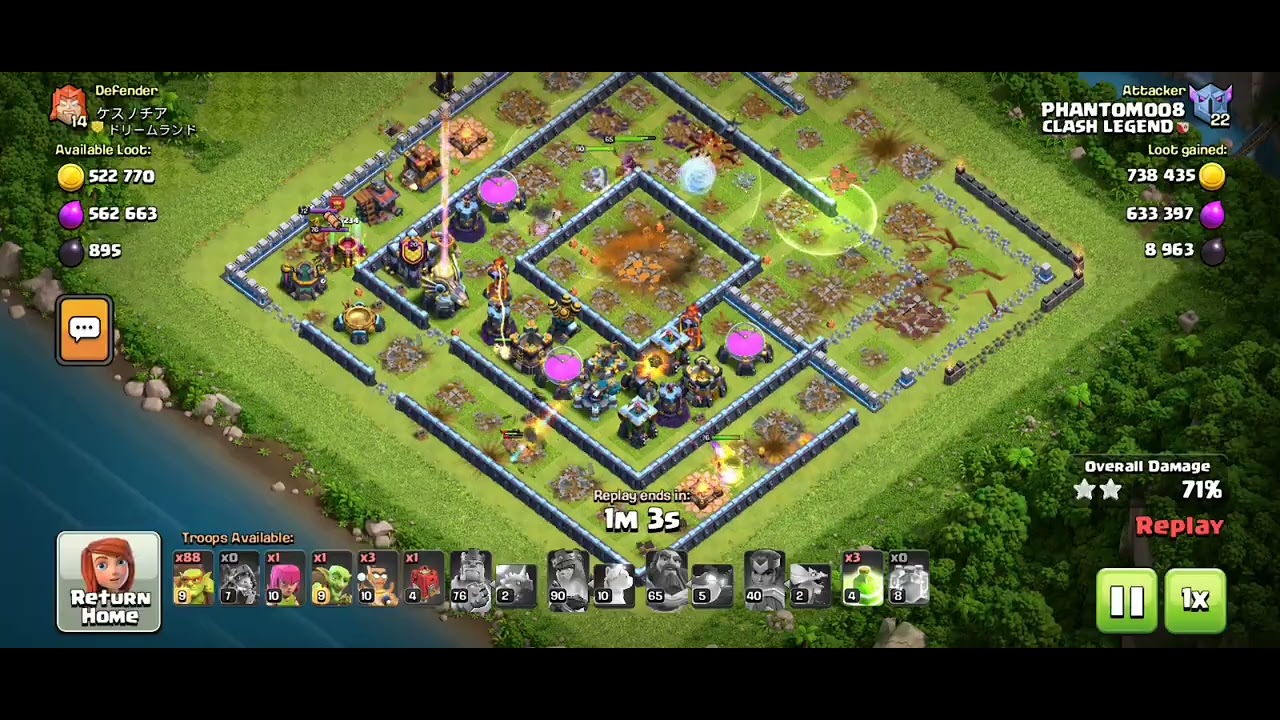 4 hero vs th 15 max ll clash of clan 