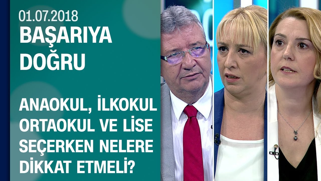 Anaokul, ilkokul, ortaokul ve lise seçerken nelere dikkat etmeli? - Başarıya Doğru 01.07.2018 Pazar