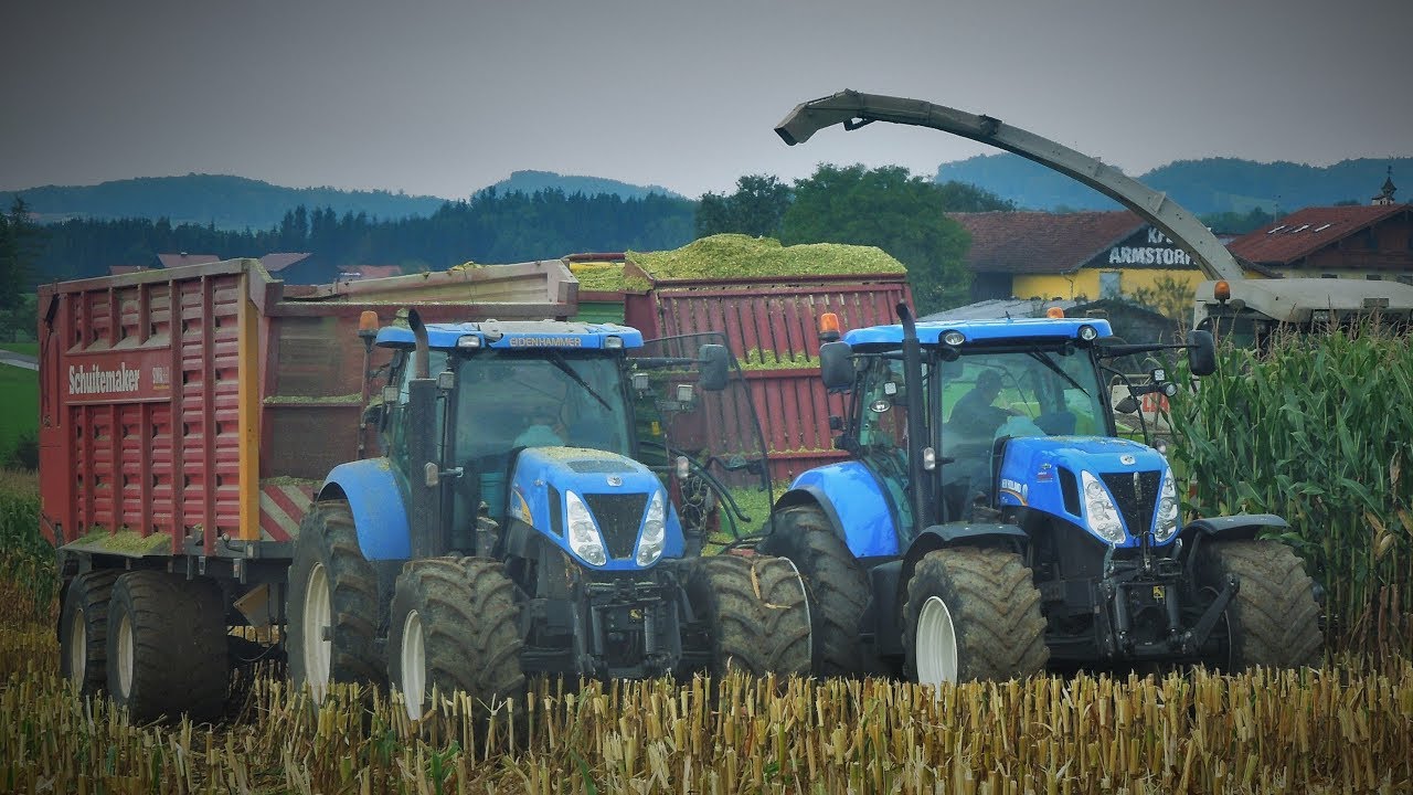 Maissilieren 2015|Lohnunternehmen Ranftl|New Holland T7 250|Strautmann|Nikon|FullHD