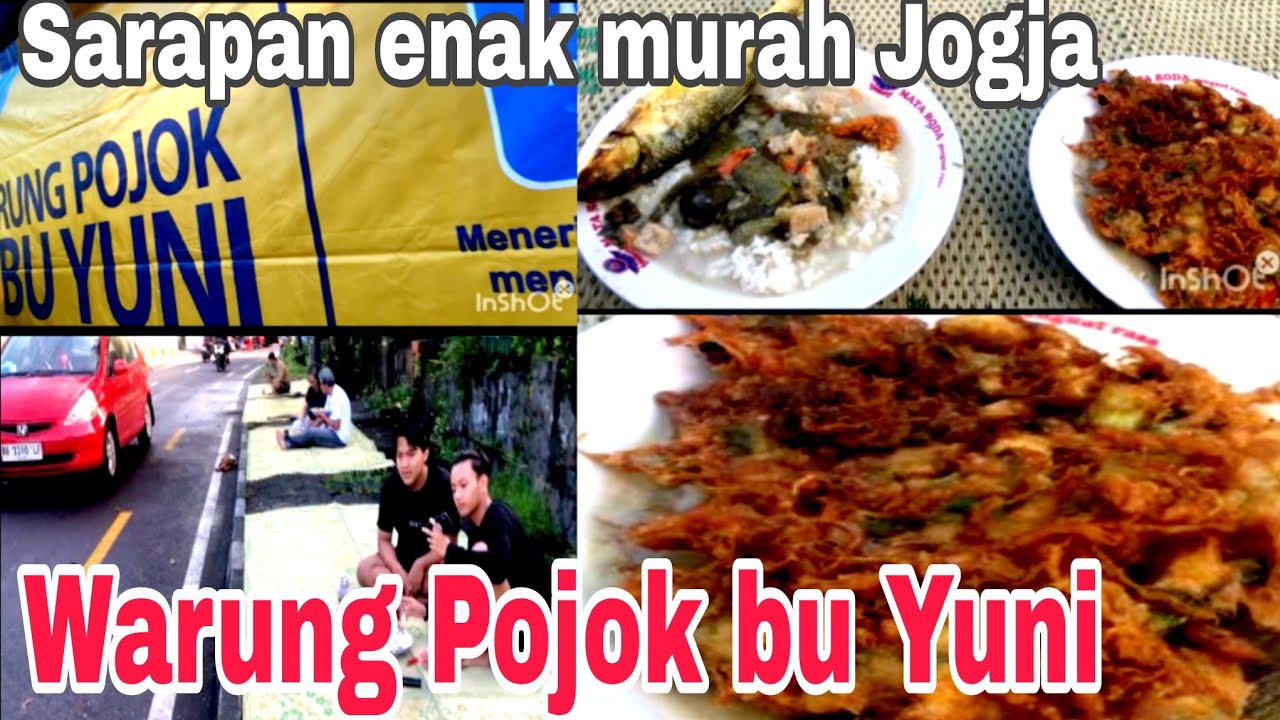Wisata Kuliner. Warung Pojok bu Yuni Yogyakarta Indonesia. Lodehnya 2 nangka/terong, Pagi2 rame ‼️‼️