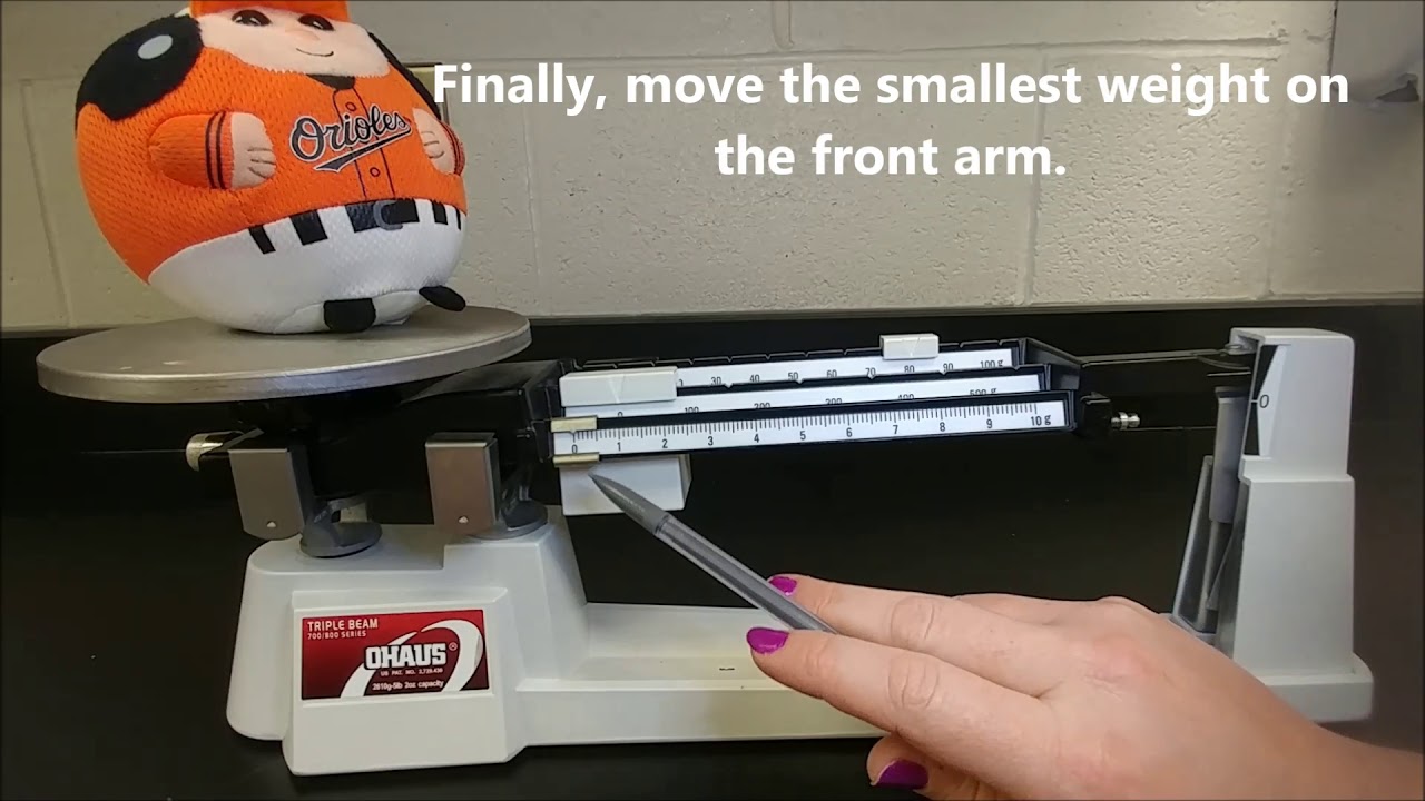 how to use a triple beam balance