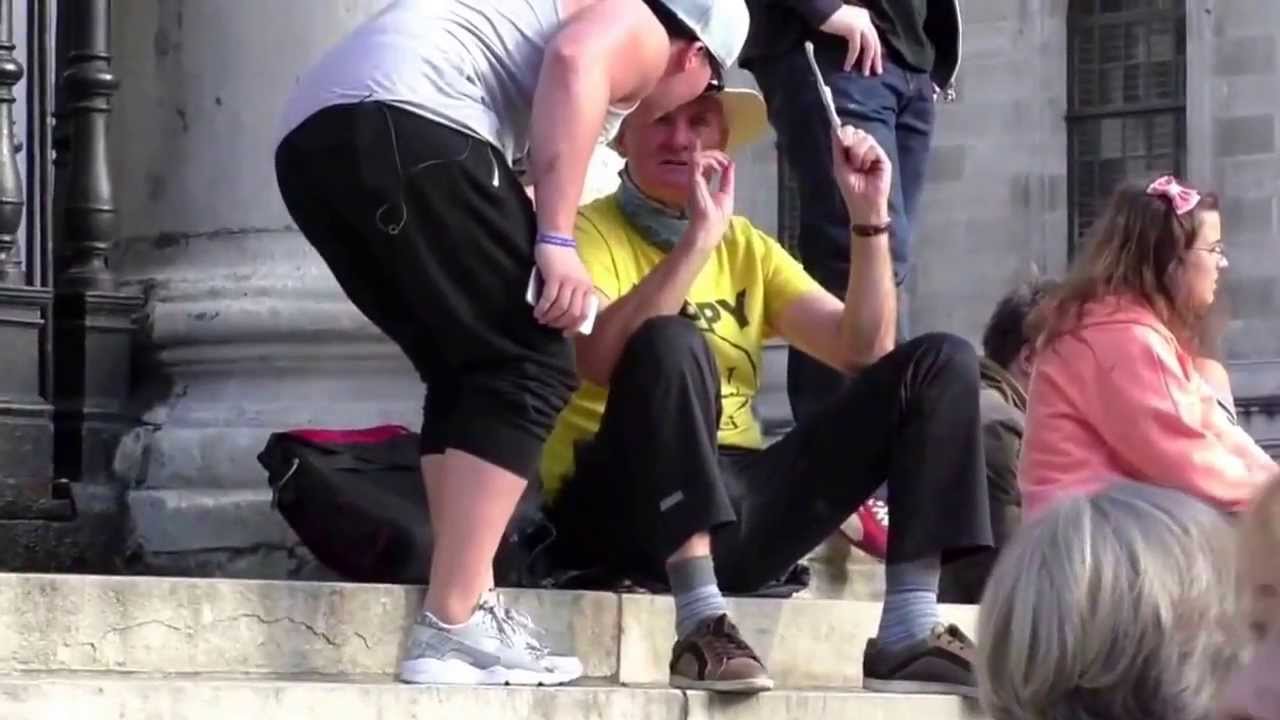 Jack Jones acting gay in public prank
