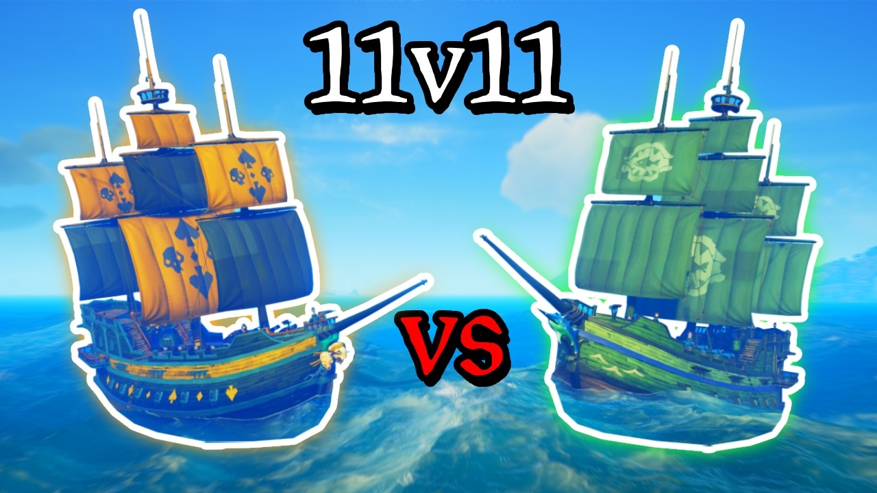 11V11 GALLEON BATTLES | Custom Seas