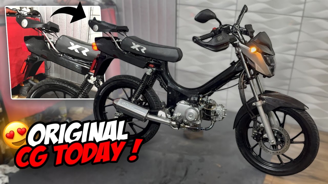 COMO COLOCAR TRASEIRA DE MOTO NA MOBILETE 4 TEMPOS! 