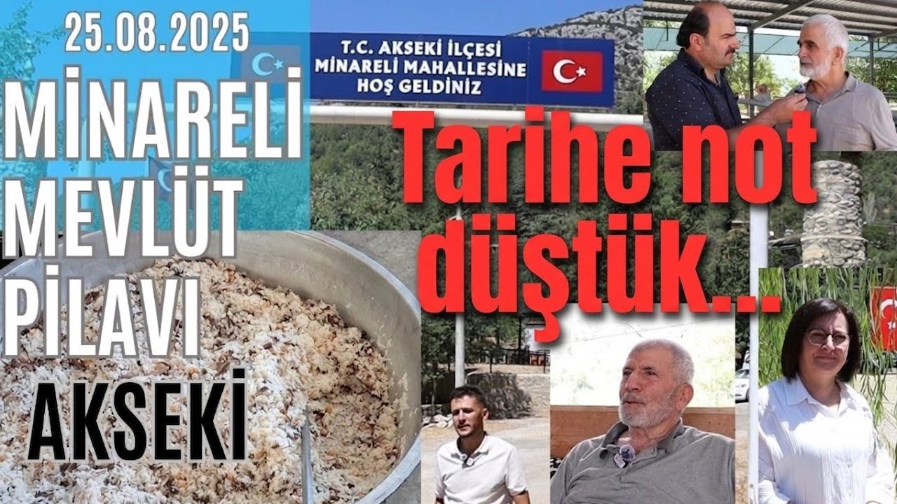 Akseki Minareli Köyü'nde Geleneksel Mevlüt Pilavı|Dedenin Dilinden Köyün Tarihi|Röportaj ve Görsel..