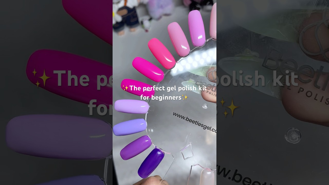 Unbox + swatch @beetlesgelpolish gel polish kit w me #beetles #unboxing #diynails #gelnails