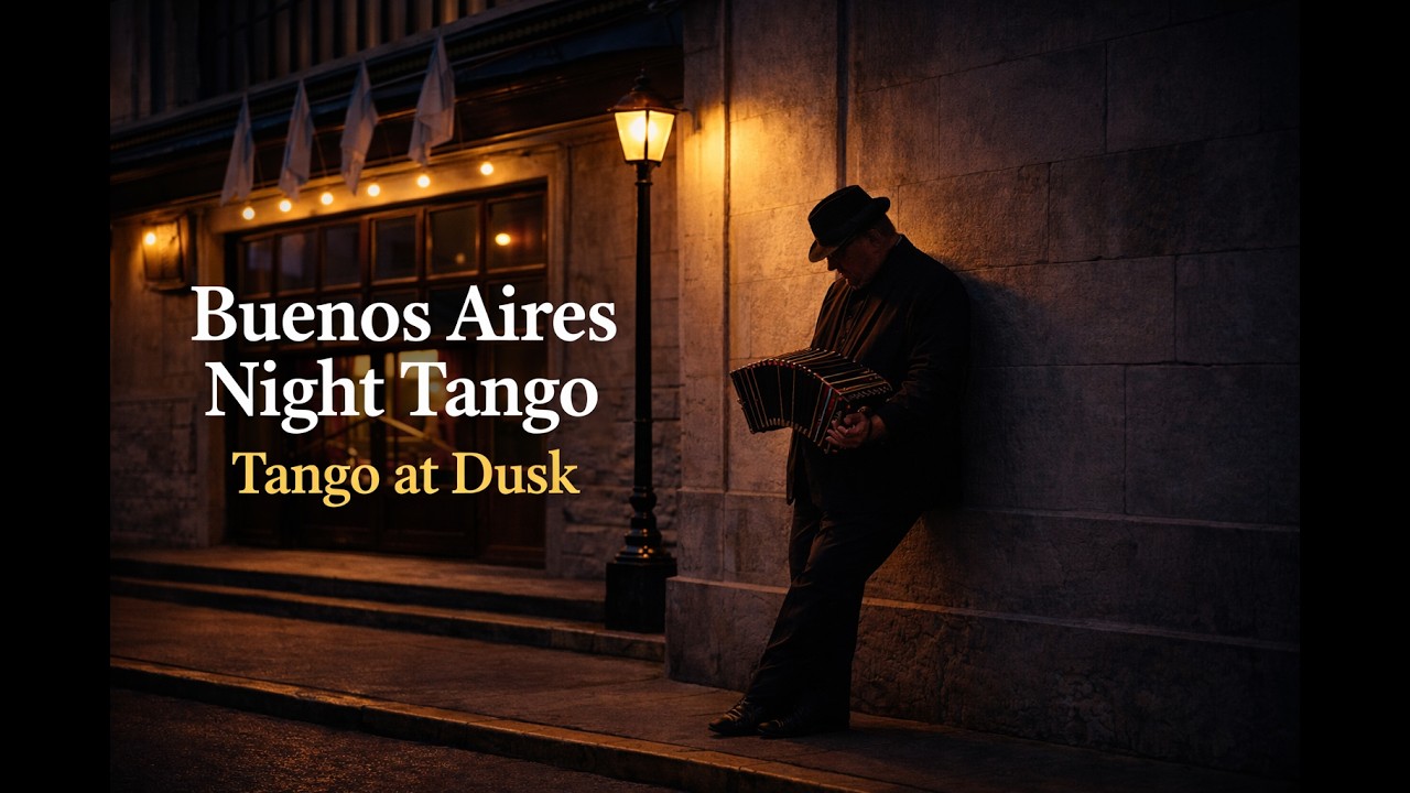 [playlist] 부에노스아이레스의 밤, 탱고와💃 반도네온의 선율  | Buenos Aires Night Tango – Bandoneon Instrumental (1 Hour)