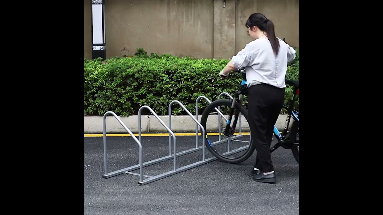 Outdoor Bike Parking Rack Storage 6 Bikes Slant Rack for Bicycle, Outdoor Bike Parking Rack, Storage