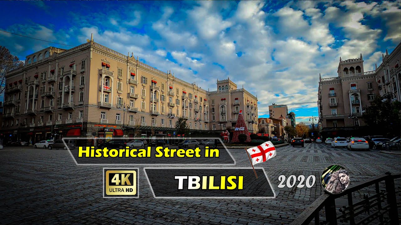 Autumn in Georgia | 4K Walk in Historical St., Tbilisi 