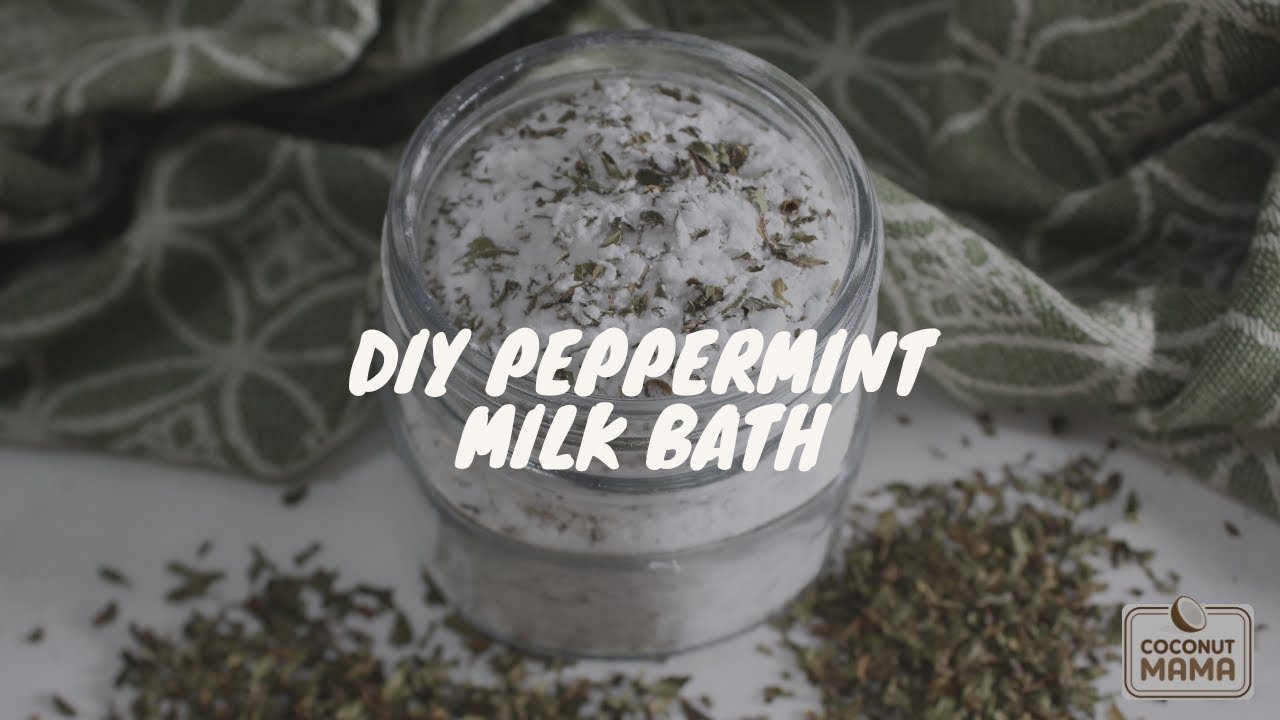 DIY Peppermint Milk Bath