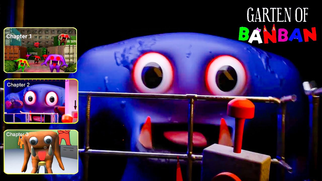 Garten Of Banban Blue Monster Challenge - Gameplay Walkthrough (Android, iOS)