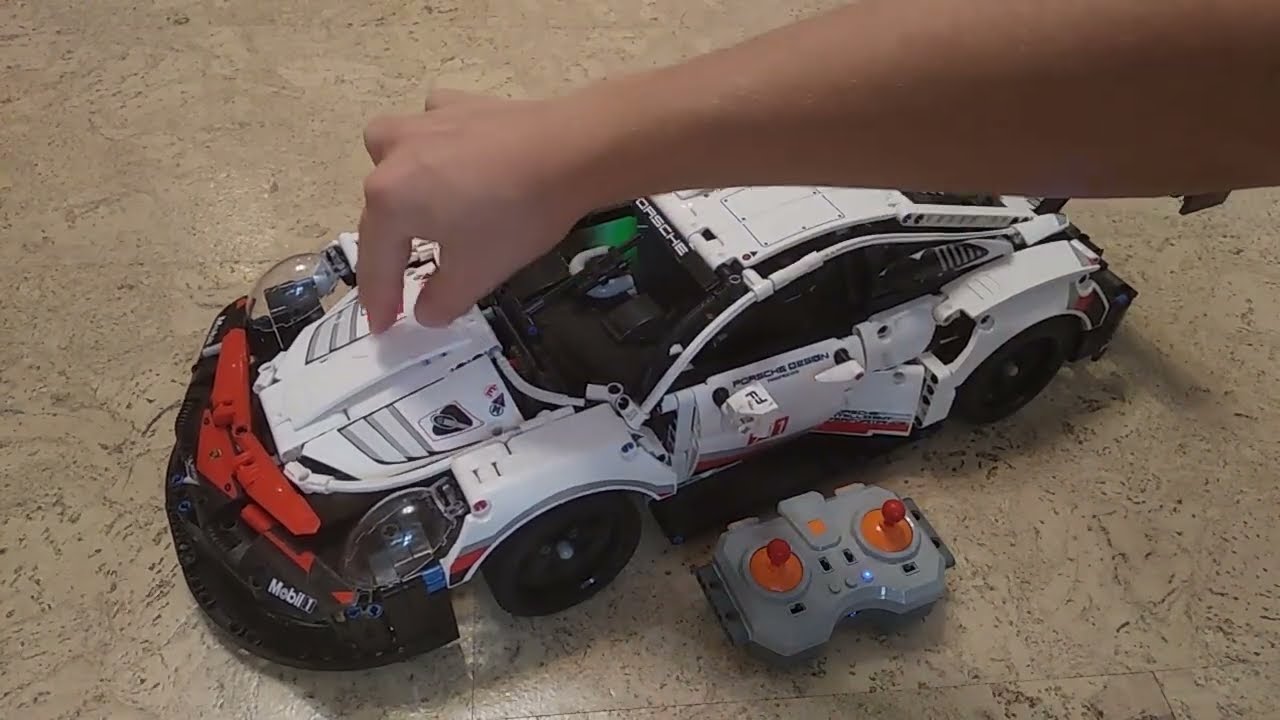 Моторизация Porsche 911 из набора LEGO Technic 42096 (версия 1)