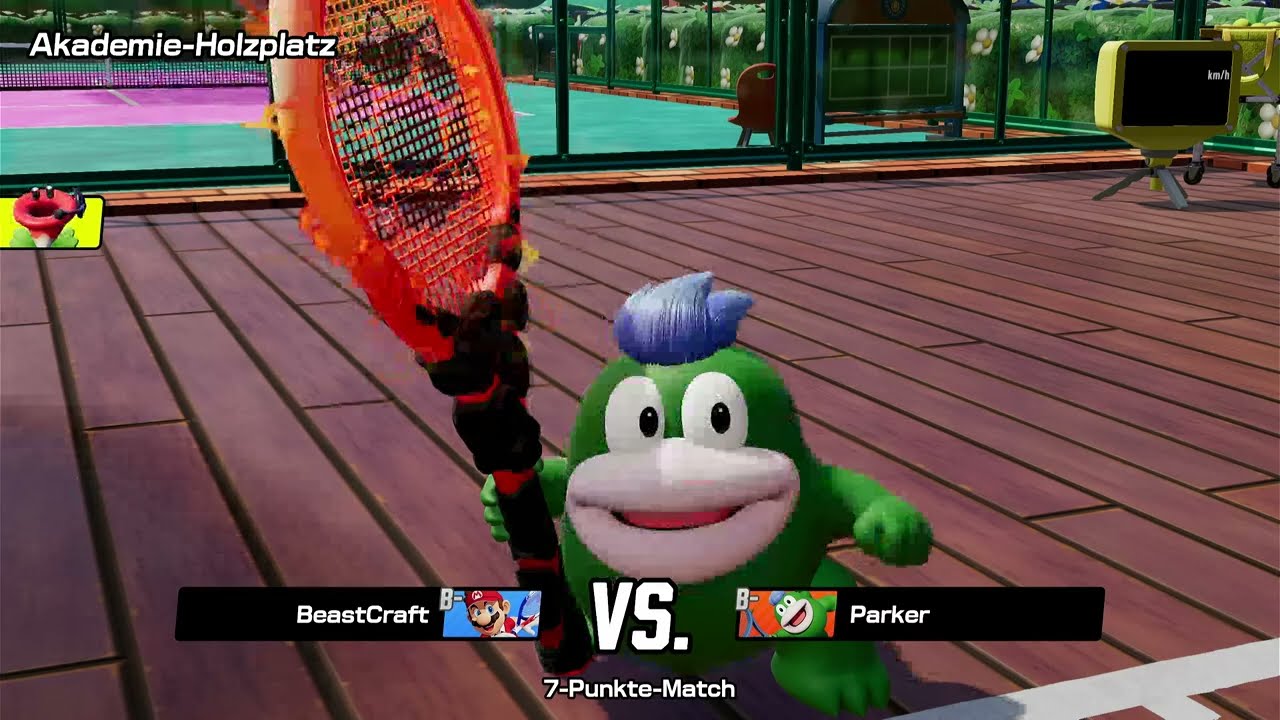 BeastCraftGaming Mario Tennis Fever Online Batlle rank batlle Super Mario vs Spike