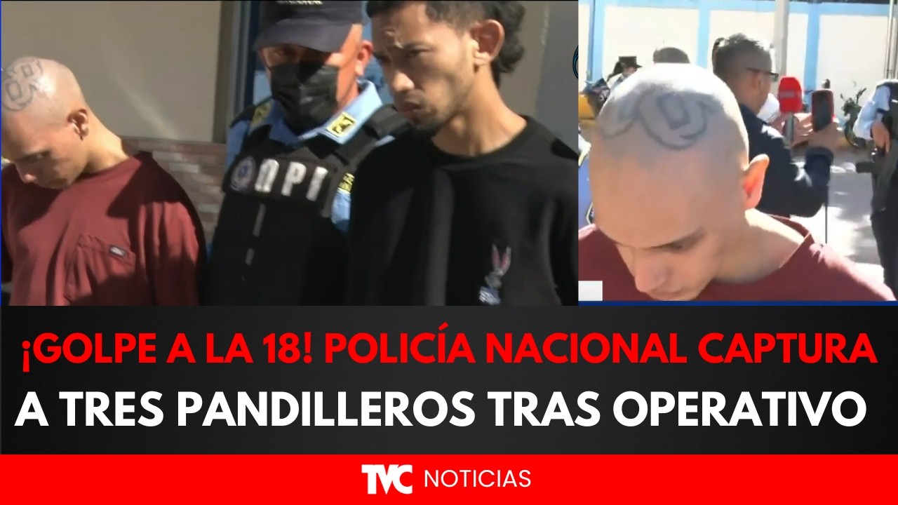 &iexcl;GOLPE A LA 18! Polic&iacute;a Nacional captura a tres pandilleros tras operativo.