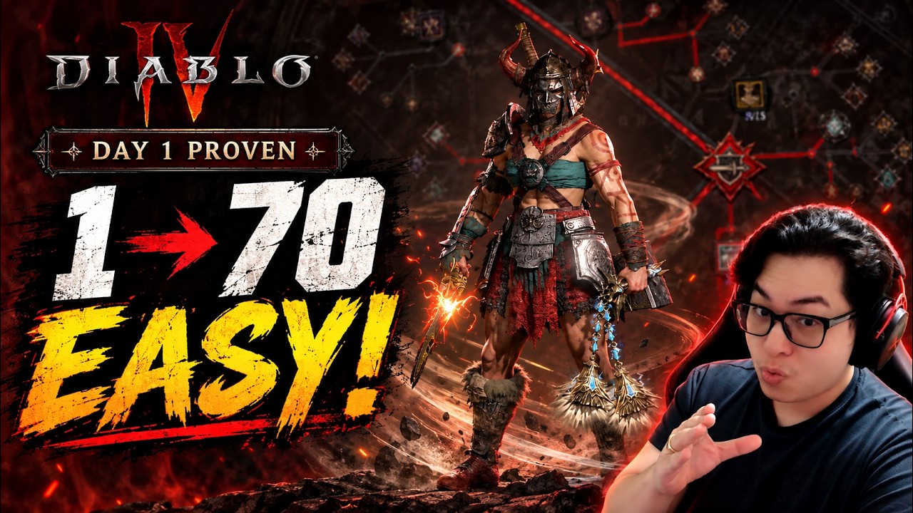 Diablo 4 Season 15: BEST Whirlwind Barbarian 1-70 Leveling Build