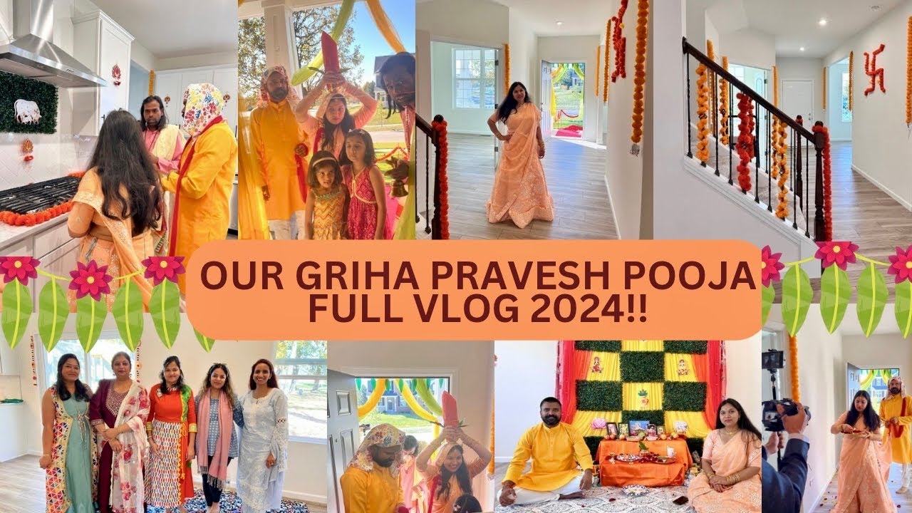 🕉️🏡🛕OUR GRIHA PRAVESH POOJA FULL VLOG💕🙏🛕WE Bought Our NEW HOME IN AMERICA,Hope You Relate Indian MOM