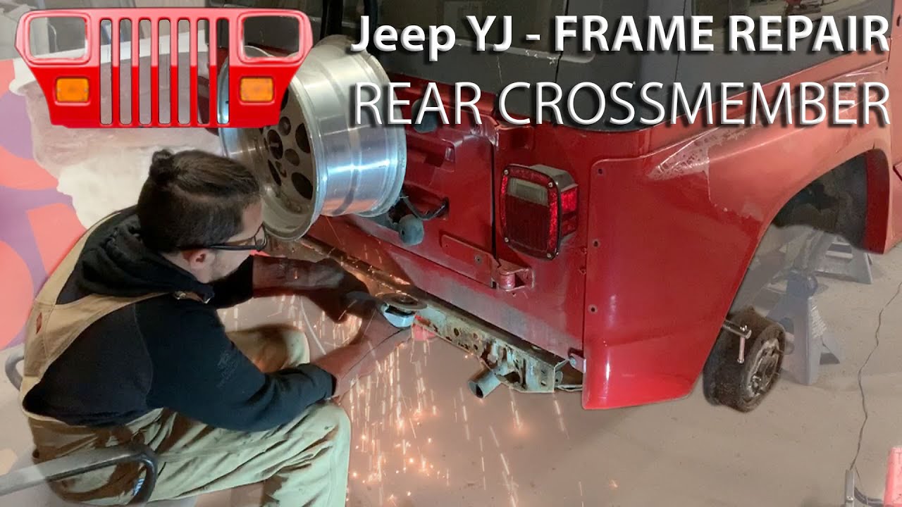 Jeep YJ 1994 года — Часть 9 — Ремонт рамы — Задняя поперечина