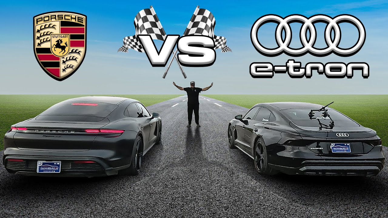 Etron Vs Taycan | Drag Race | PakWheels