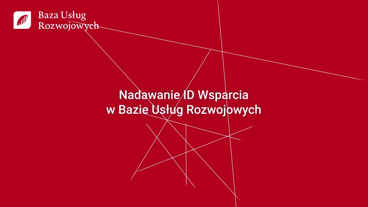 Nadawanie ID Wsparcia w Bazie Usług Rozwojowych