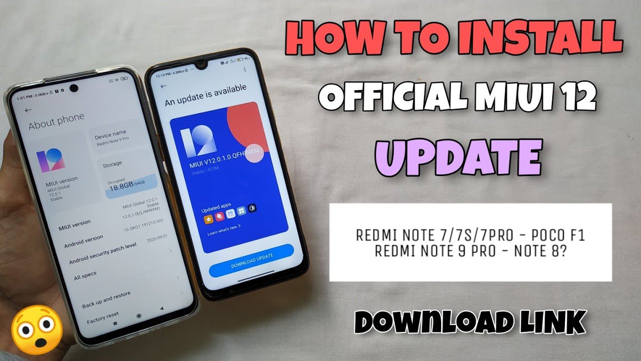 OFFICIAL INDIA - INSTALL MIUI 12 OFFICIAL OTA UPDATE ANY REDMI DEVICE | 100% WORKING | MIUI 12.0.1.0