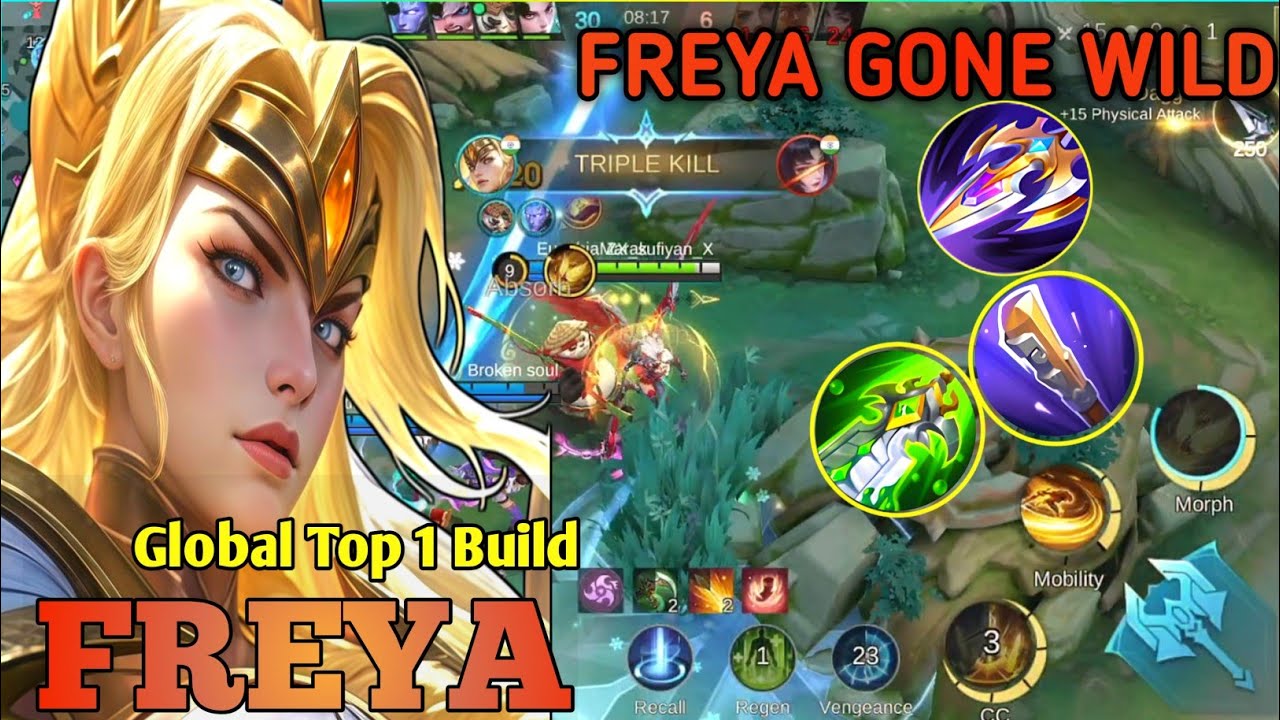 This Happens When Freya Is Uncountered 🤯 | Freya Domination gameplay mlbb