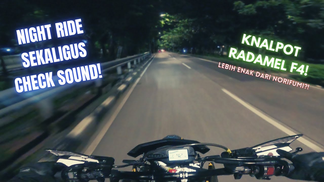 CHECK SOUND KNALPOT RADAMEL RACING F4 SEKALIAN NIGHT RIDE🔥| YAMAHA WR155R