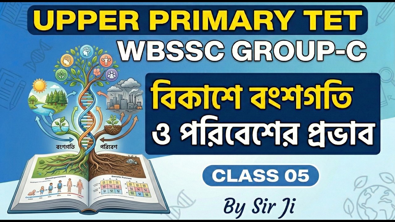 UPPER PRIMARY TET,  বিকাশে বংশগতিওপরিবেশের প্রভাব