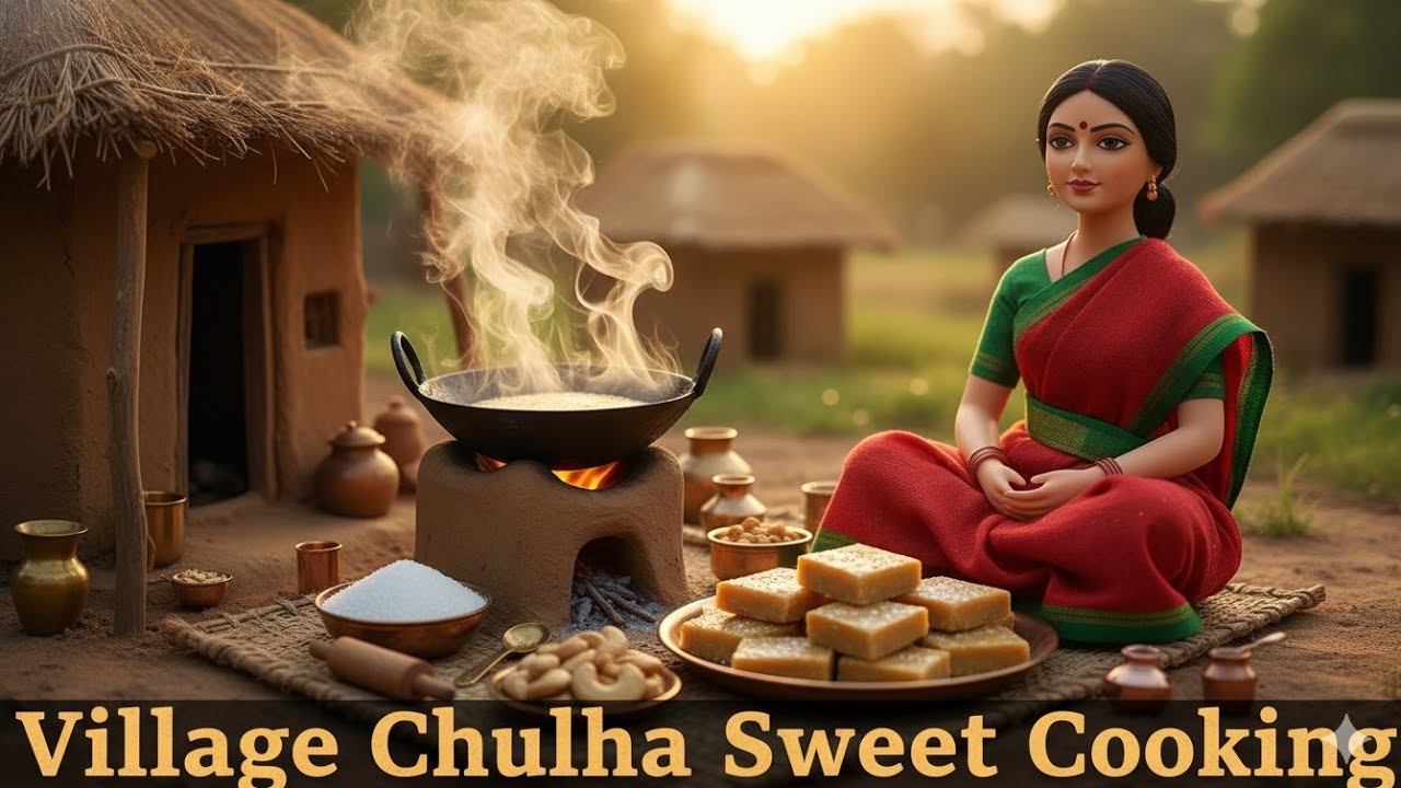 Miniature Doll Kanju Katli Recipe ASMR | Tiny #miniaturecooking #cooking 