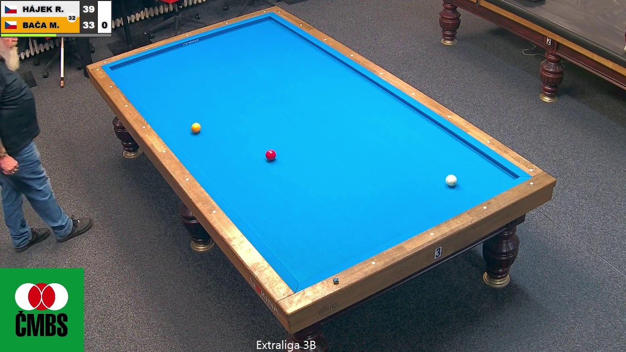 Czech league | 3-cushion | D1 | 7th round | Radovan Hájek v Miroslav Bača