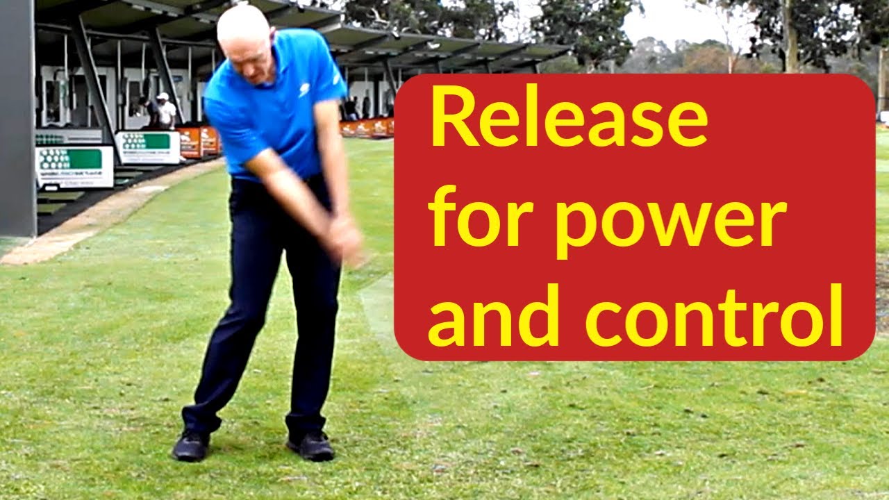 Releasing the golf club through impact