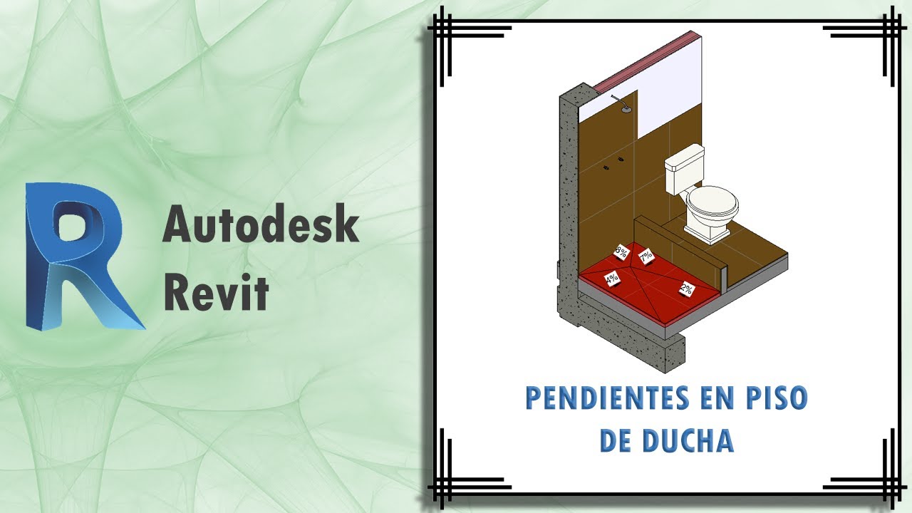Revit tips: Cómo generar las pendientes en el piso de ducha para drenaje