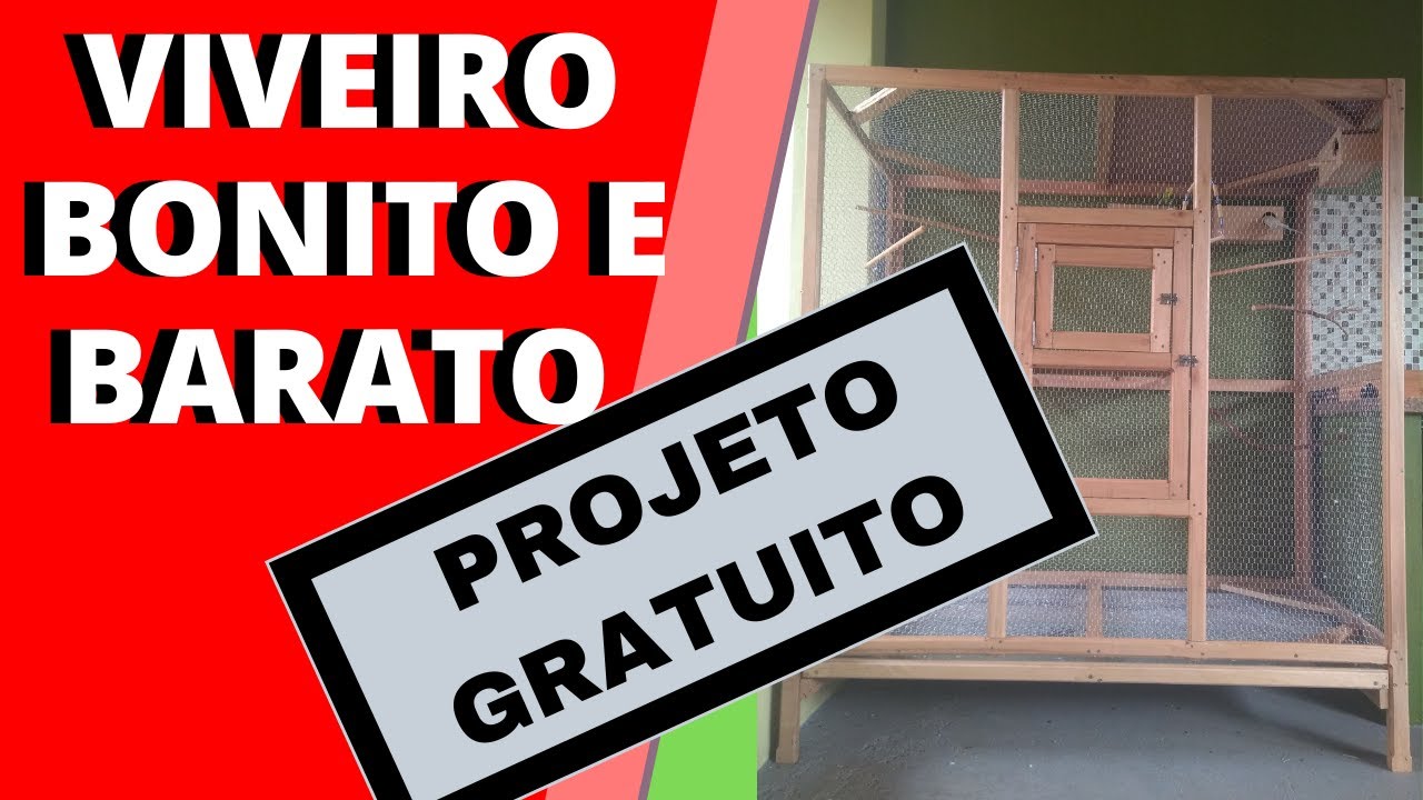 Como fazer um VIVEIRO bonito e barato - Quanto eu gastei + projeto de graça