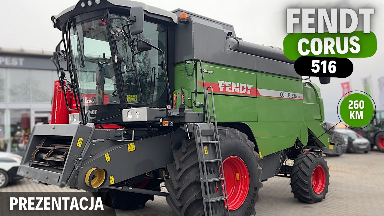 FENDT CORUS 516 MCS - najmniejszy kombajn od marki Fendt | Prezentacja / test kombajnu