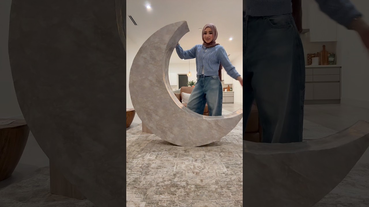 Part 2 of making a giant moon for Ramadan ✨ #diy #ramadan #muslim