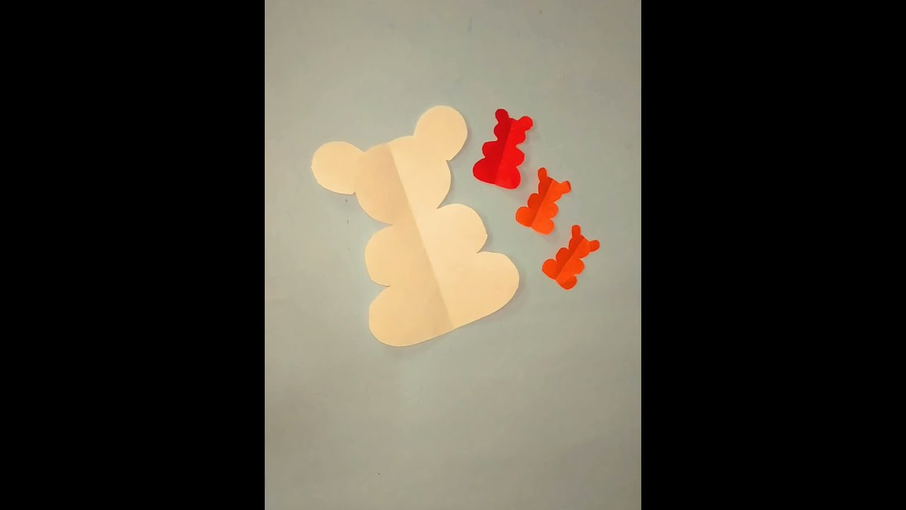 Teddy bear shape cutting #shorts