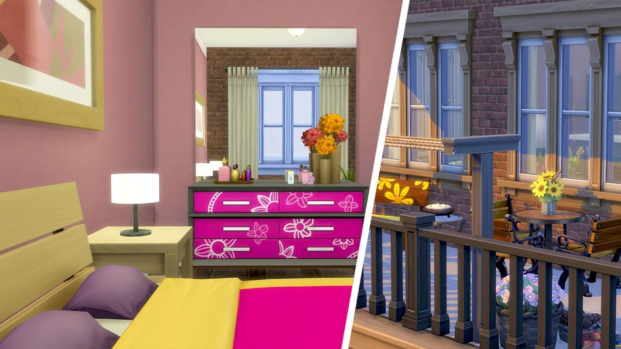 AND THEY WERE ROOMMATES // The Sims 4: Apartment Speed Build