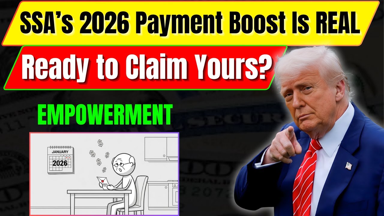 SSA CONFIRMS New 2026 Payments for U S  Seniors & Retirees &mdash; Starting January!